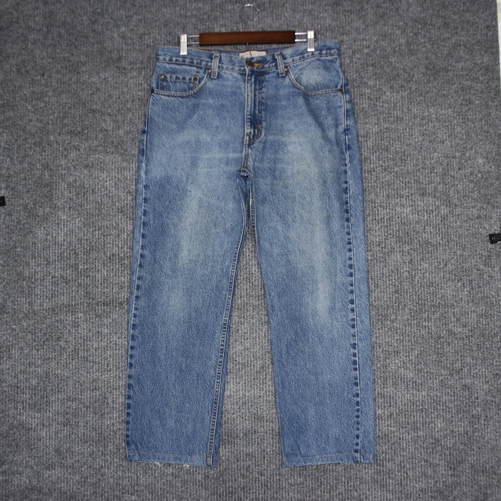 Levi Strauss Signature Mens Regular Fit Medium Wash Denim Jeans W34 L30